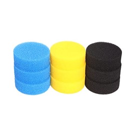 INGVIEE Compatible Filter Foam Set Fit for All Pond Solutions EF-150 and EF-2-Booster (3x Blue Coarse, 3x Yellow Medium and 3x Black Fine)