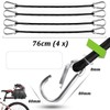 Strap Cord Stretch Bungee Cord Bungee with Carabiner Heavy Duty