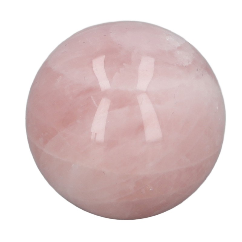 Pink Crystal Ball 2 Inch Natural Rose Quartz Sphere Ball