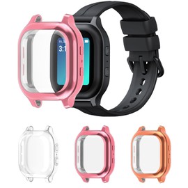 Valband 3-pack Screen Protector compatible with Gabb Watch 2/1 Ultra-thin soft full cover case Gabb Kids Watch, (NOT Compatible with Gabb Watch 3e/3),Clear/Rose/Gold