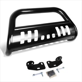 PM PERFORMOTOR 3" Black Steel Bull Bar,Front Bumper Push Bar Grille Guard Compatible with 18-19 Jeep Wrangler