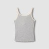 JAJU [JAJU] Women's Cotton Rayon Stretch Bra Camisole_Melange Oatmeal