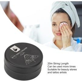 Cuerda de Microblading, Herramienta de Medición de Cuerda de Mapeo de Cejas Preentintada para Salón para Tatuador (Marrón)