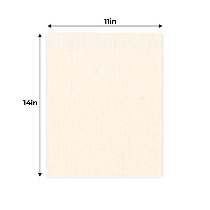 CountryArtHouse Textured Cream Acid Free 11x14 Backing Board - Uncut