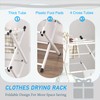 FKUO Household Indoor Folding Clothes Drying Rack, Dry Laundry and