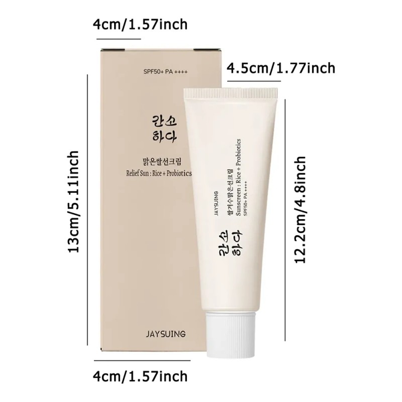 Bloqueador Facial Jaysuing Arroz Probióticos Spf50