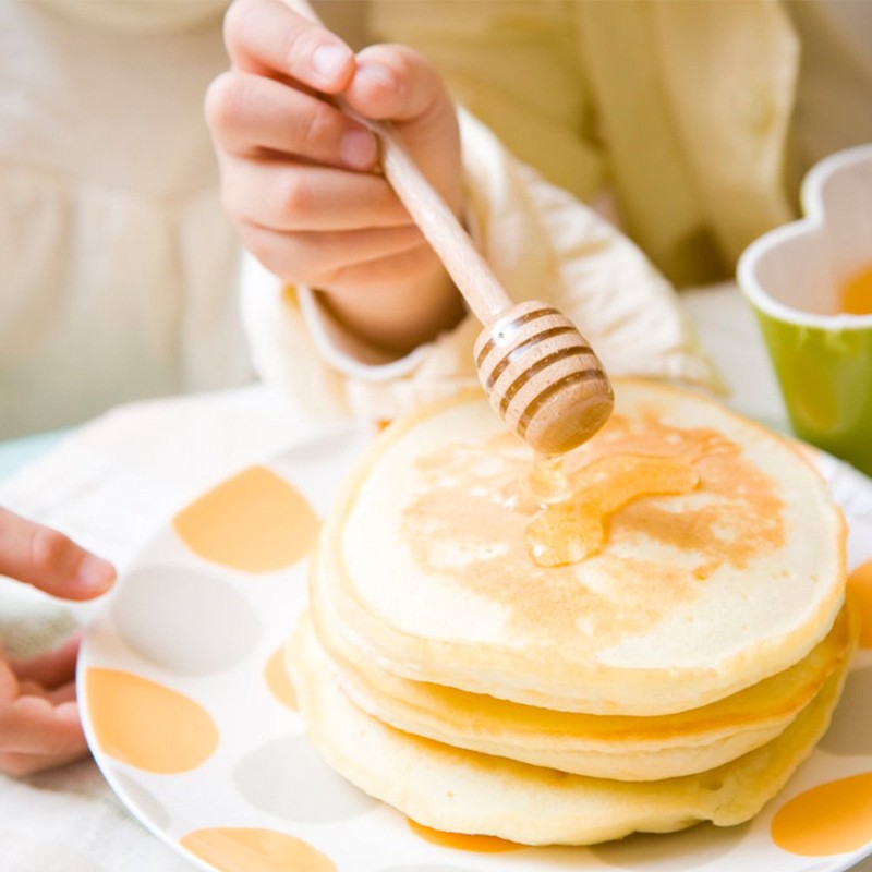 50Pcs/Set Household Wooden Portable Mini Jam Honey Dipper Jar Dispensing