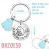 ORZOESD Cat Dice Inspired Gifts Cat Lover Keychain Gamer Player