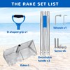 Arejonner Sand Flea Rake Set, 304 Stainless Steel, Detachable 60
