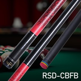 Ray speed Carbon Fiber Pool Cue Stick 12.5mm Rainbow Tip Low Deflection Pool Stick with Uni-loc Pin Joint and Extension Pool Stick