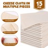 15 PCS Reusable Cheese Cloths for Straining,20x20 Inch,Organic Cotton Cheese