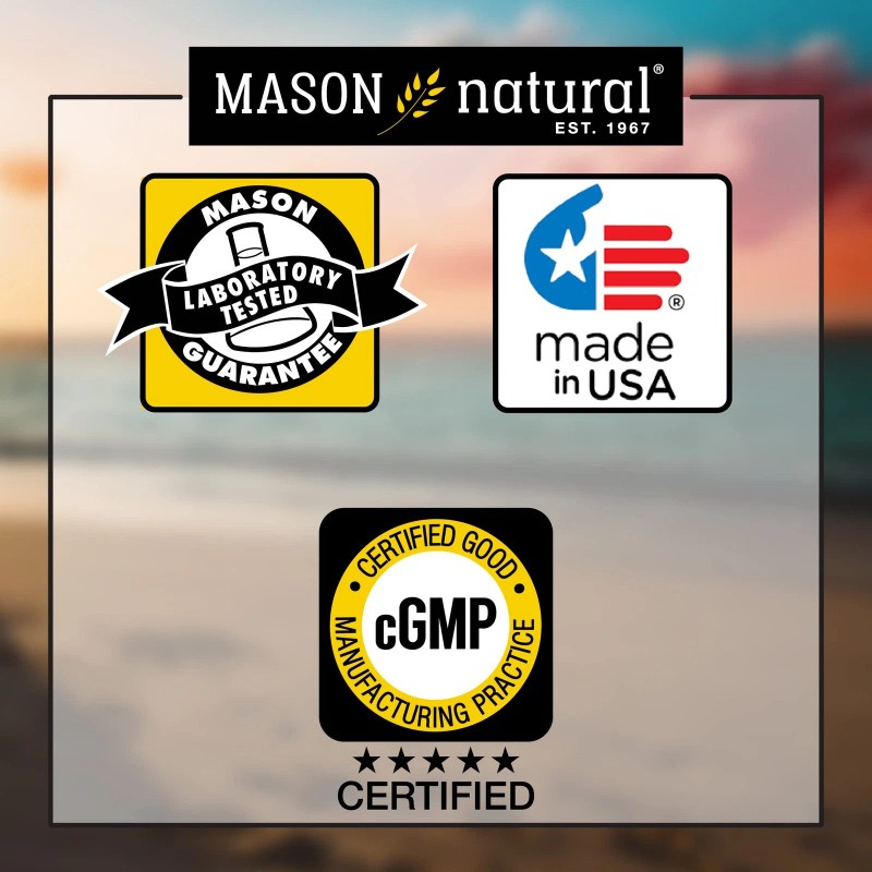 Mason Natural Prune Senna Fiber Supplement 100 Capsules Fast Constipation