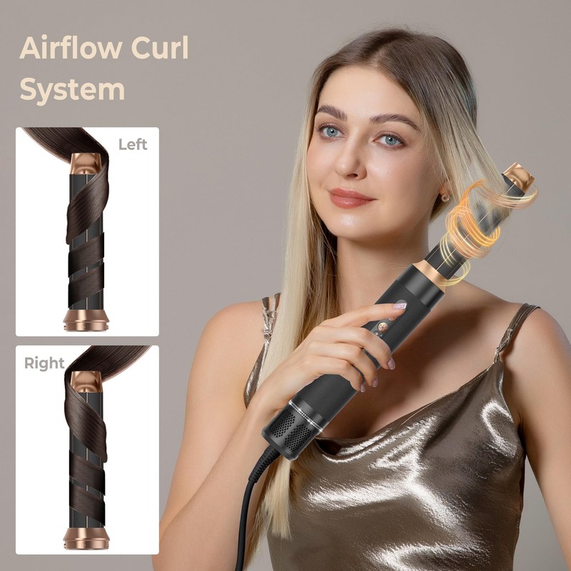 7 in ONE Hair Dryer Brush, Powerful Blow Dryer Brush