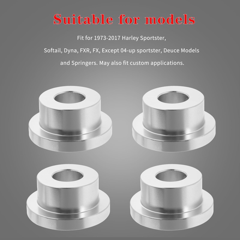 LDJXDADI Solid Billet Handlebar Riser Bushings Compatible with Harley Softail