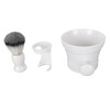 Men Beard Foaming Brush Set Soap Bowl Brush Rack Rich