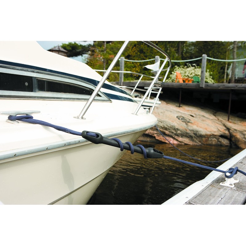 Dock Edge + Inc. 3/8-7/16-Inch Boat Mooring Snubber (10-12 mm),Black