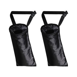 ZIMISI Car Trash Bag, Car Hanging Garbage Bag with Elastic Opening, Portable Waterproof Trash Can for Auto Back Seat, Automotive Storage Organizer for Home, Outdoor (2PCS)