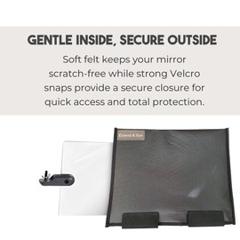Extend A Vue - Inspection Mirror Protective Pouch for 8 inch x 10 inch Mirror - 2 Pack