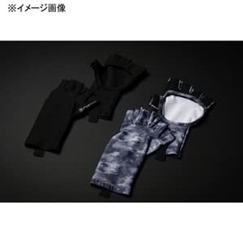 JACKALL Cooling UV Protection Gloves, M, Black