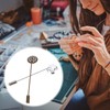 LUOZZY 6pcs Round Tray Lapel Pin Gold Safety Stick Pins
