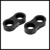 Hihaha 4pcs Black AN10 19mm Car Hose Separator Clamp Adapter