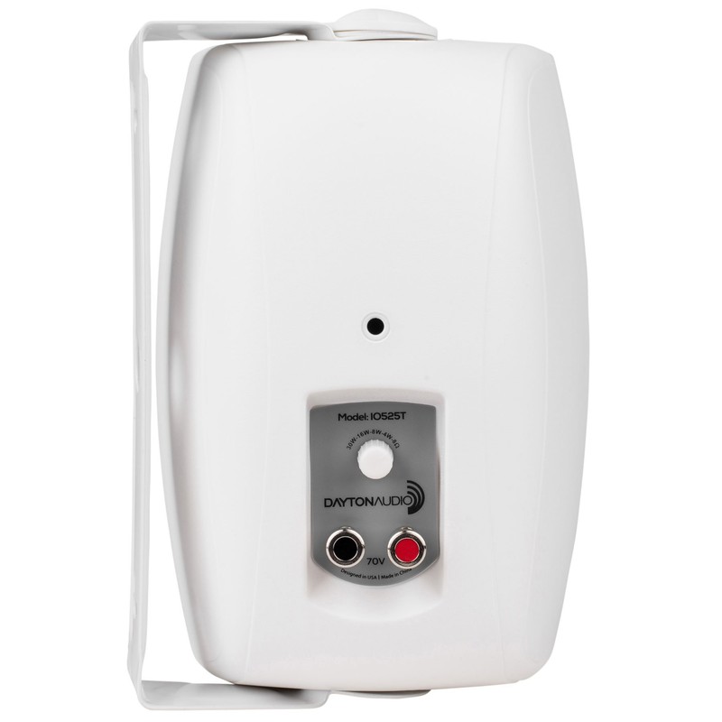 Dayton Audio IO525WT 5-1/4" 2-Way 70V Indoor/Outdoor Speaker Pair White