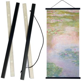 GOLOMOZ Tapestry Rod Magnet, 13.8 inches (35 cm), Wide, Natural Wood, A3, Poster Frame, Poster Hanger, Furoshiki, Norenstick, Wall Hanging, Wooden Frame, 13.8 inches (35.5 cm), Tenugui Stick, Poster