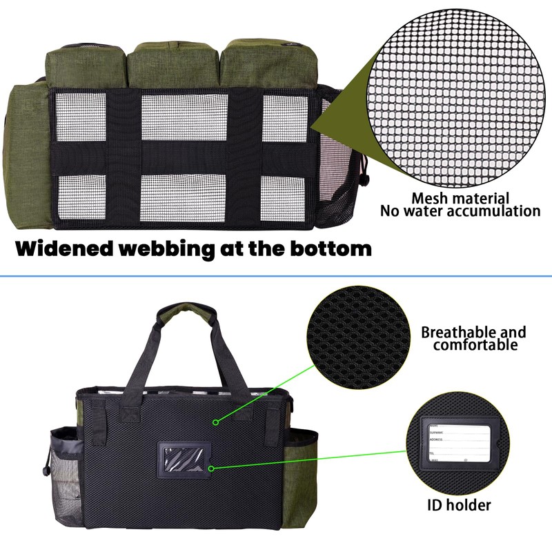 Timoxi Large Cleaning Caddy Bag Built-in Sturdy Support Board, Cleaning