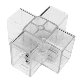 TopTecSales Y Connector for Modern LED Hexagon Garage Light Fixture - 120 Degree 3-Way Connector 1-Pack Replacement/Spare for Hexagon Lighting Systems (X Connector)