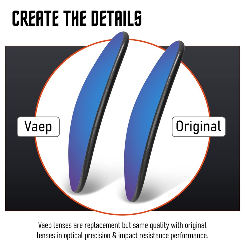 Vaep Polycarbonate Replacement Lenses for Oakley Split Jacket OO9099 Sunglasses