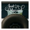 Just Married Car Decal, Wedding Day Car Decor, Just Married