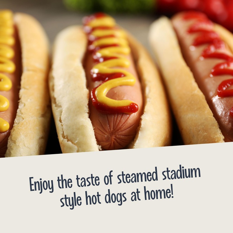Nostalgia Extra Large Diner-Style Steamer, 20 Hot Dogs and 6