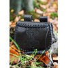 Battle-Merchant Small Medieval Belt Bag with Thor's Hammer Embossed Leather