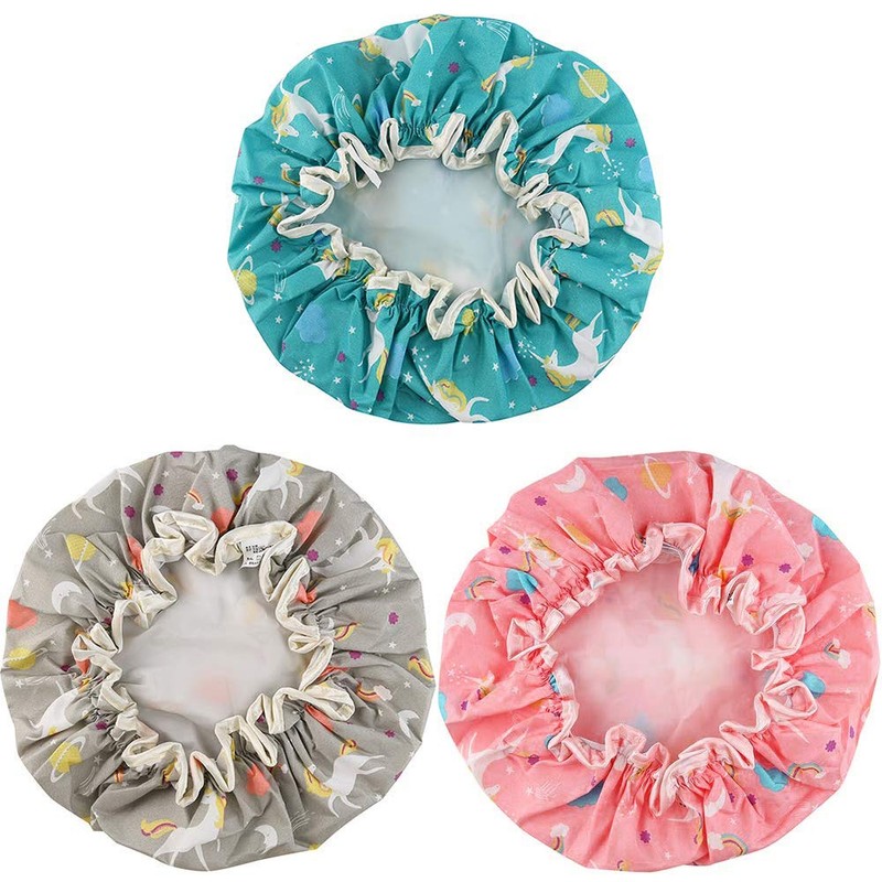 3 Pieces Gorros para Regadera Gorra de Baño Mujer Gorro