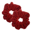 Pack of 2 Large Women Hair Bobbles Velvet Hair Scrunchies
