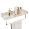 Bathroom Shelves Acrylic Space Saving Hole Free Floating Wall Mounted