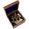 IOTC Solid Brass Ship History 6.5" Sextant Astrolabe Style with