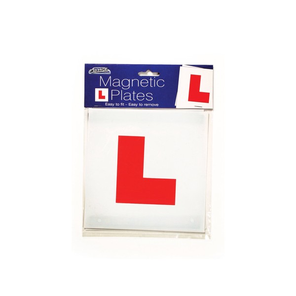 2 Magnetic car "L" Plates learning to drive