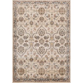 Luxe Weavers Ivory 8x10 Oriental Area Rug