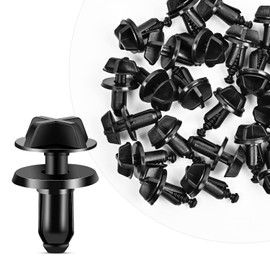 GOOACC 50Pcs Lower Radiator Shield Push-Type Retainer Fender Liner Rivet Radiator Sight Shield Clip Compatible with Ford #W716510-S300 F-150 Mustang Fusion Aviator Explorer