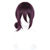 Probeauty Short Purple Anime Wig Deep Purple Wig for Women
