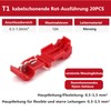 Pack of 20 Connection Clamps for Robotic Lawnmower, Boundary Cable,