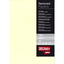 APLI 012369 100 g Pack of 100 A4 Sheets – Cream