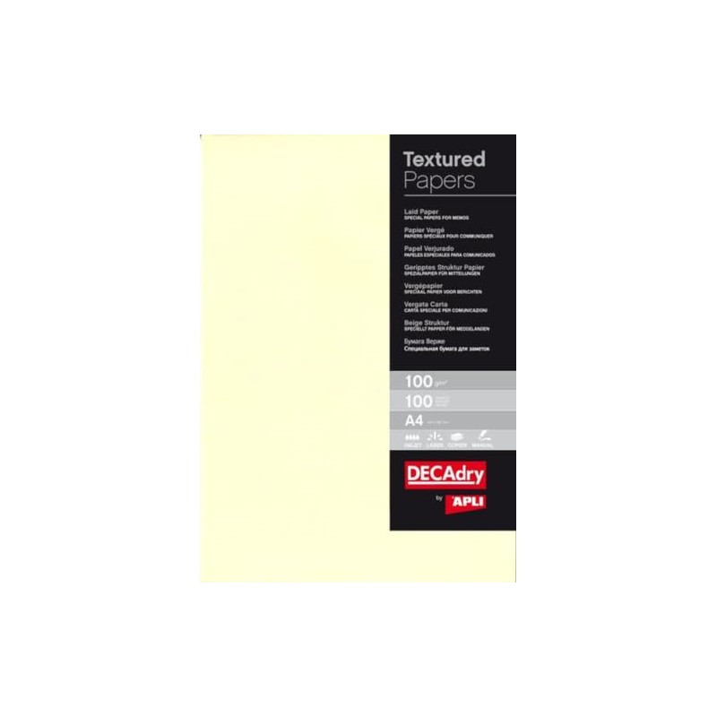 APLI 012369 100 g Pack of 100 A4 Sheets –