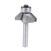 sourcing map Chamfer Router Bit 1/4 Shank 3/8" Dia 45