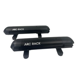 17" Small Multi-Purpose Roof Car Ski Rack Carrier or Fishing Pole Rack, Transport 2 Ski's, 2 Snowboards, 4 Fishing Poles.. Occupies Half Vehicle Roof Crossbar Foot Print.