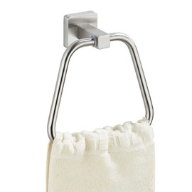 Brushed Nickel Towel Ring for Bathroom 2 Pack, Kitchen Bath Towel Holder Hangers Wall Mount Heavy Duty Stainless Steel