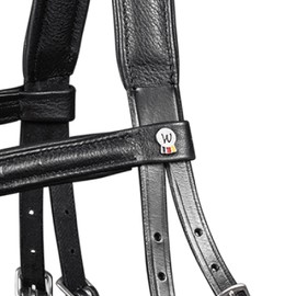 Waldhausen Trensenzaum X-Line Supersoft, engl.komb, schwarz, VB, schwarz, Vollblut