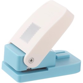 Postage Stamp Punch, 1 x 0.8 in Rectangle Craft Punch for Paper, Lever Action Paper Punch for Cardstock, Scrapbooking, DIY Cards, Gift Tags, Labels, Arts and Crafts Supplies
