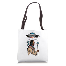 Peace Pipe to the Pleiades: First Nations, First Contact Tote Bag